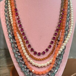 Aeo Multi strand Layered statement Necklace